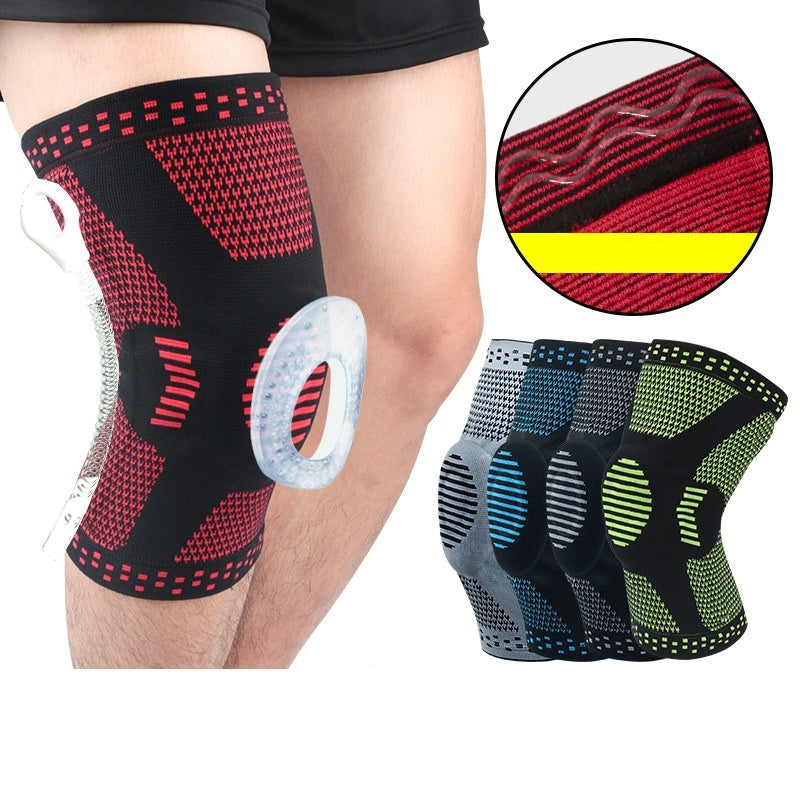 Knee Patella Protector Brace Silicone Spring Knee Pad Knee Patella Protector Brace Silicone Spring Knee Pad